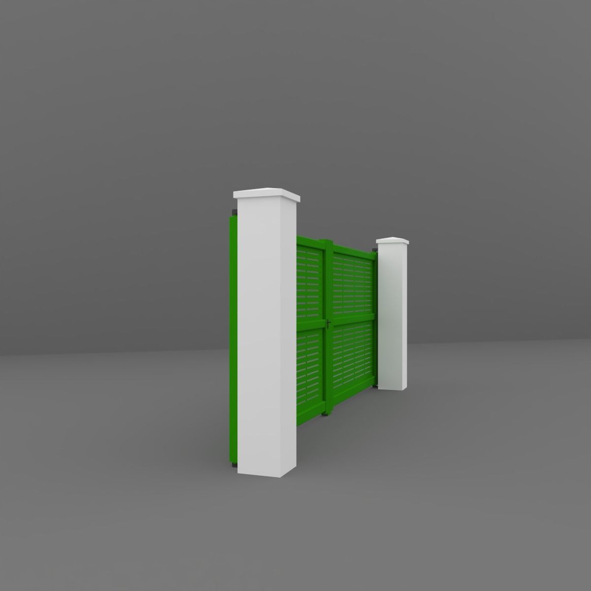 Outdoor Gate 3D model_6