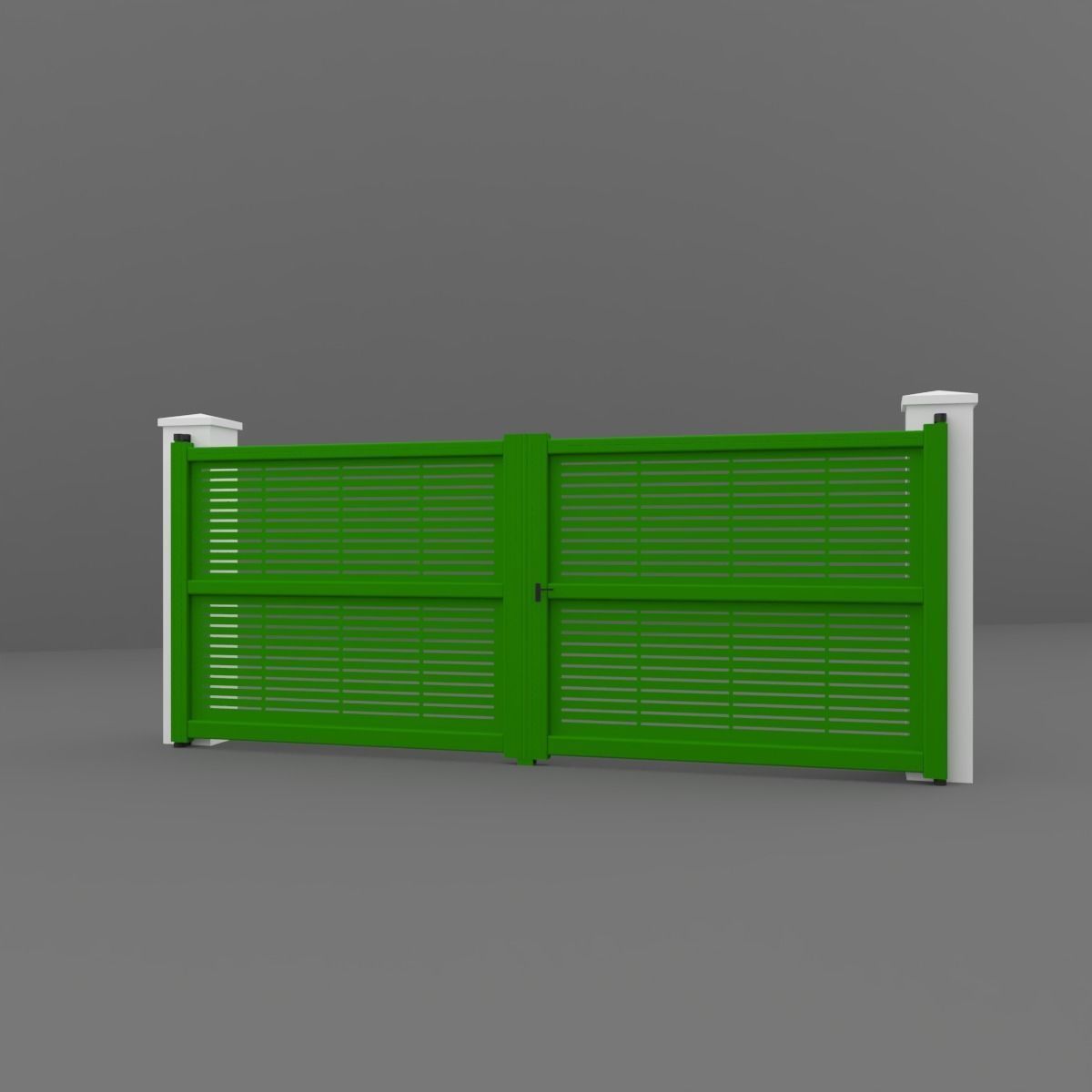 Outdoor Gate 3D model_1