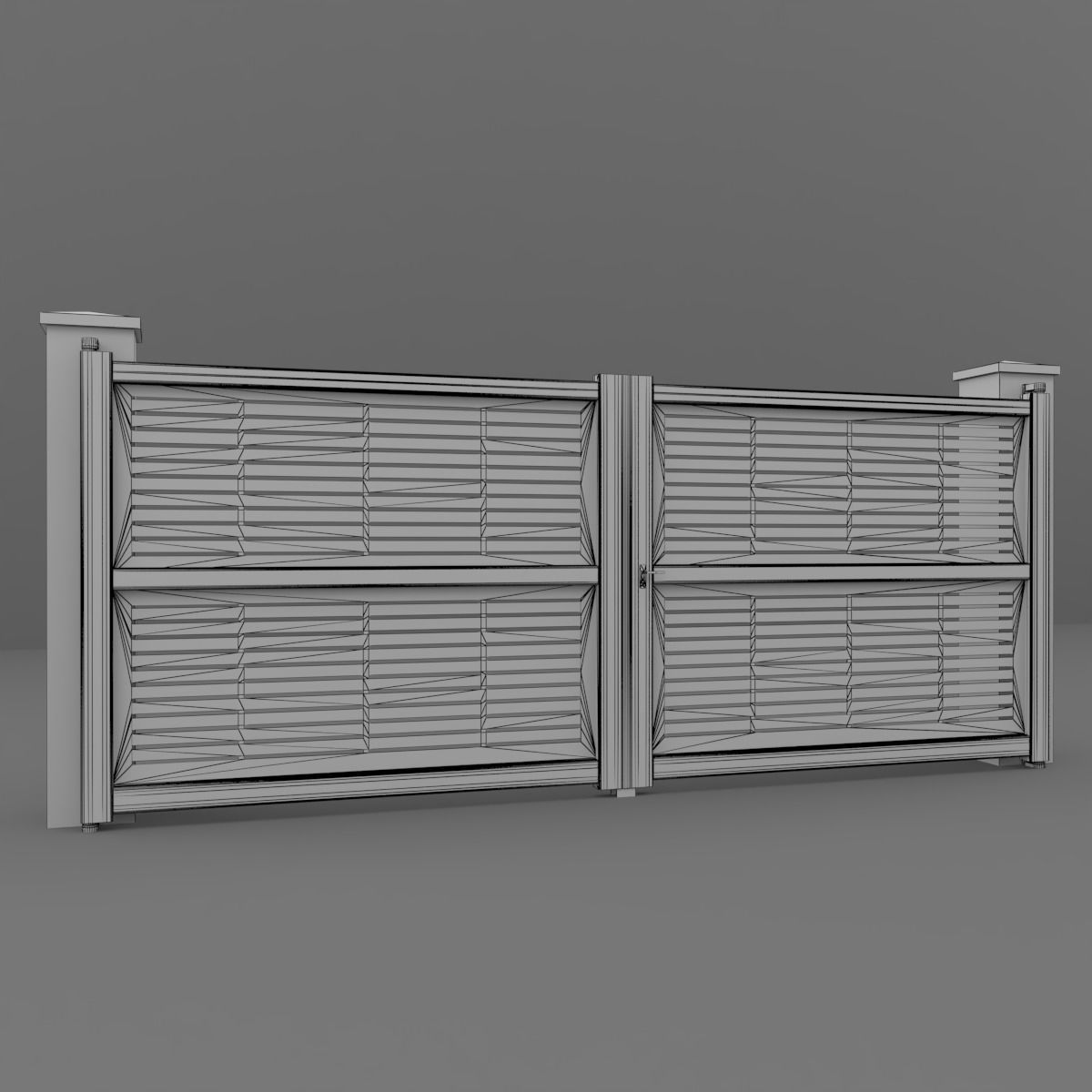 Outdoor Gate 3D model_10