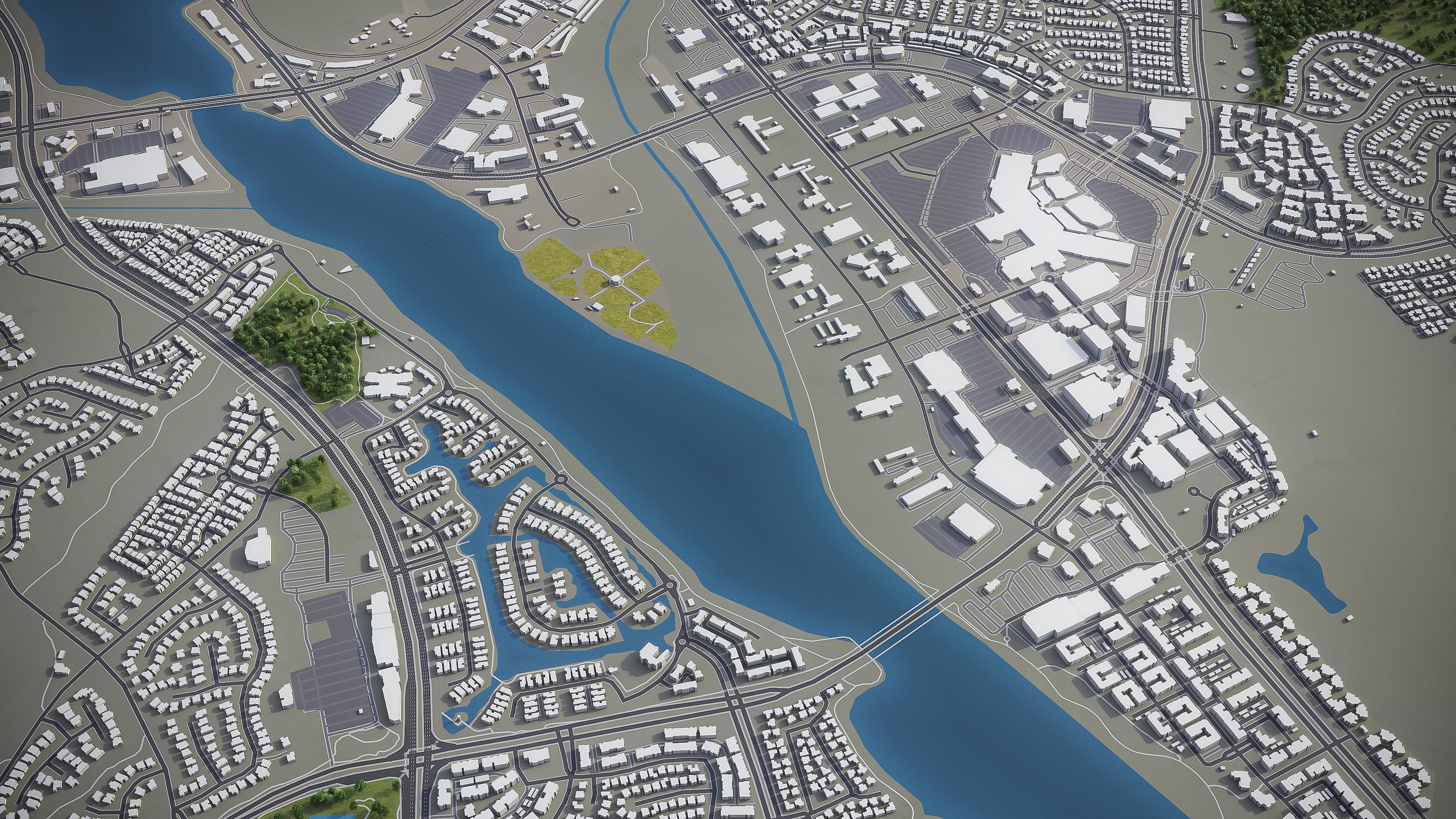 Santa Clarita  Low-poly 3D model_4