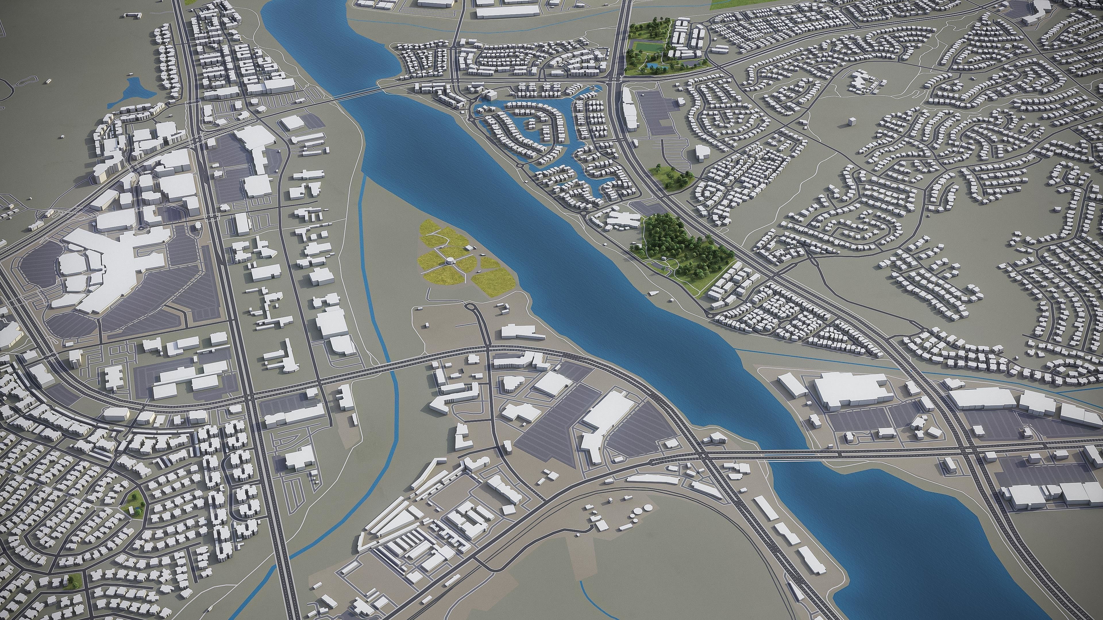 Santa Clarita  Low-poly 3D model_3