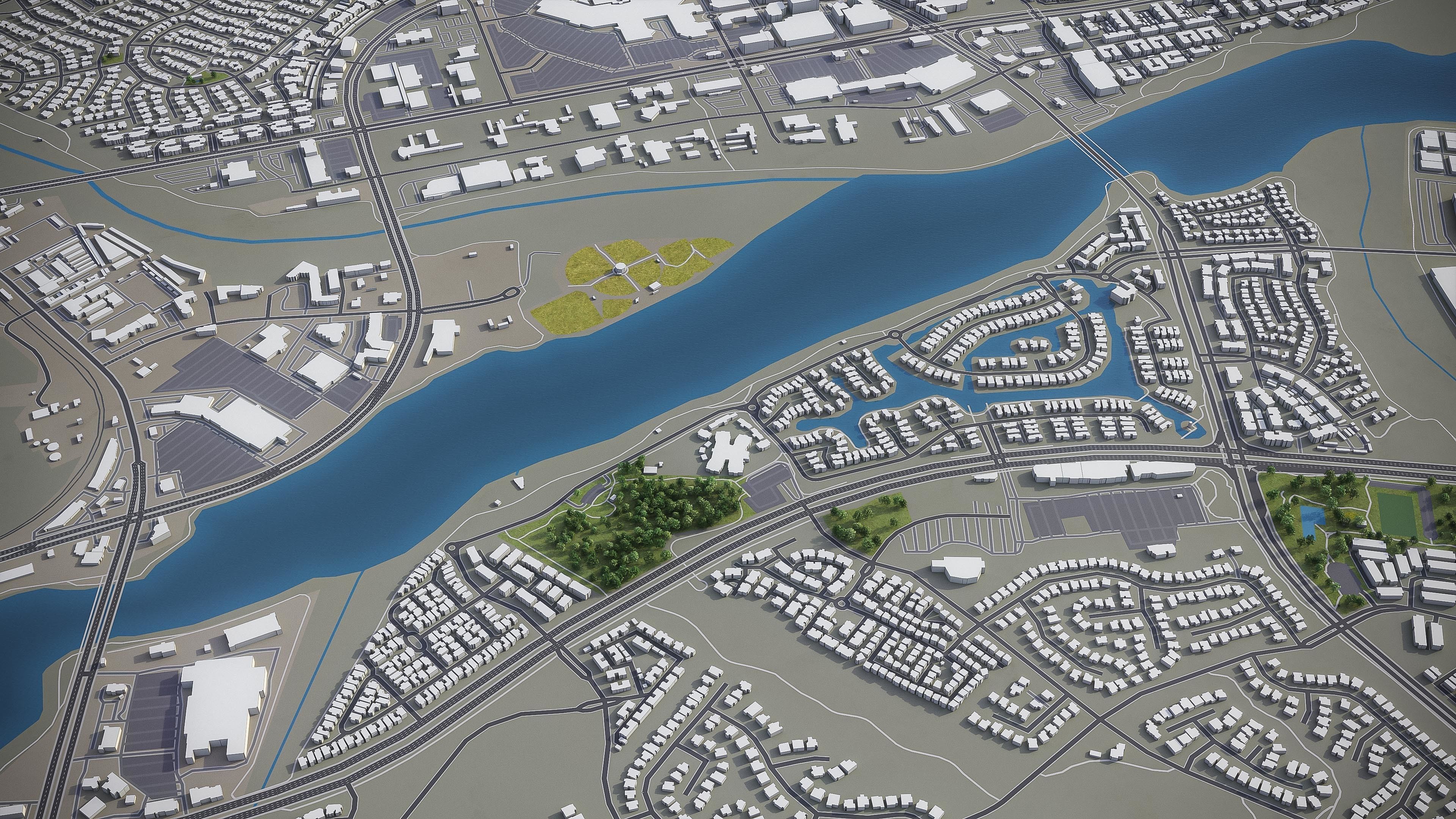 Santa Clarita  Low-poly 3D model_5