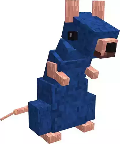3d rat minecraft mod 3D model