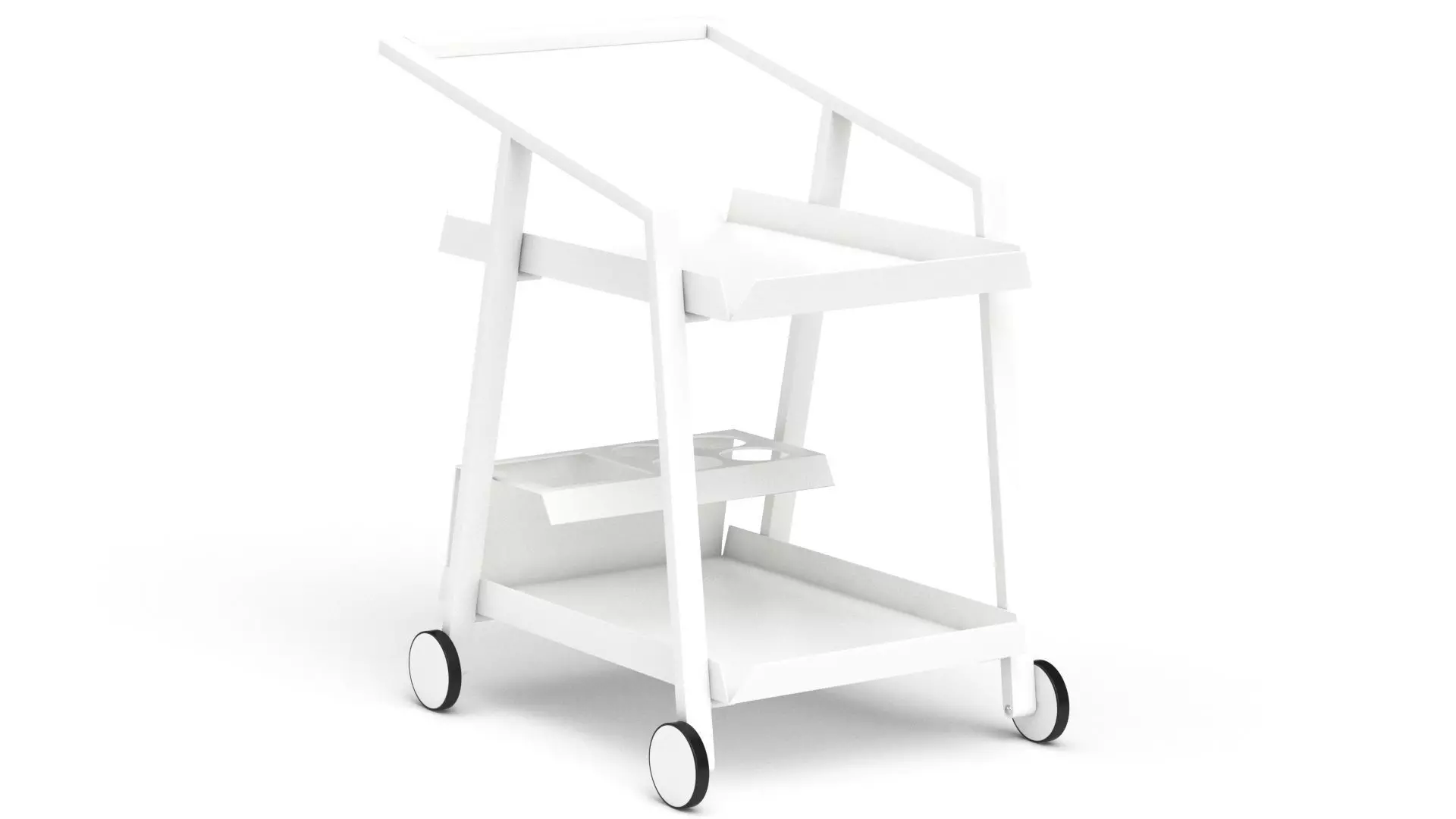 10Deka Pulvis Food Bar Trolley  3D model_0