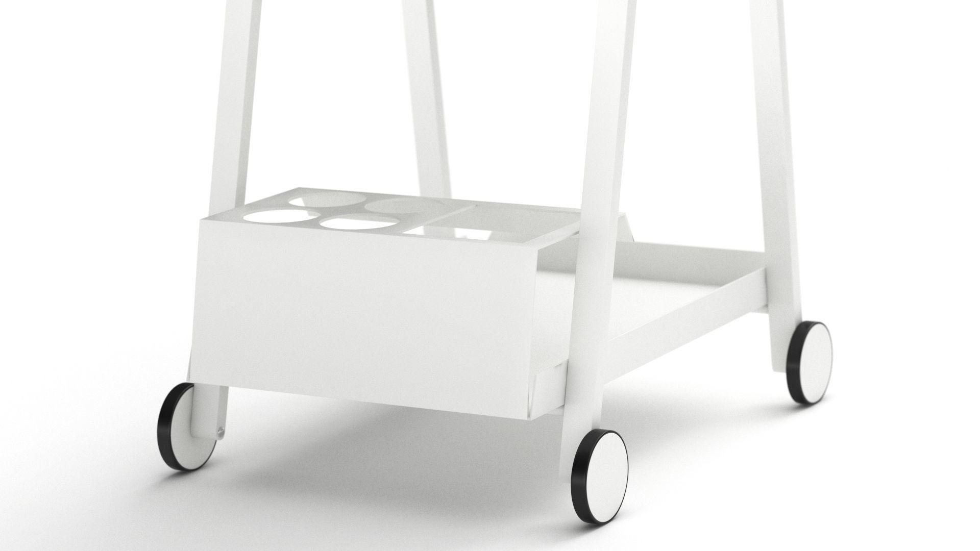 10Deka Pulvis Food Bar Trolley  3D model_11