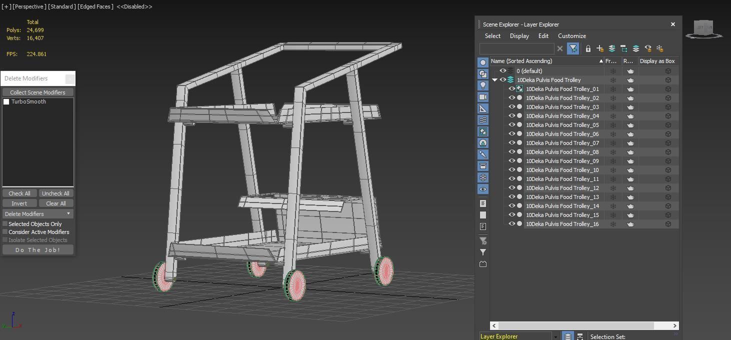 10Deka Pulvis Food Bar Trolley  3D model_6