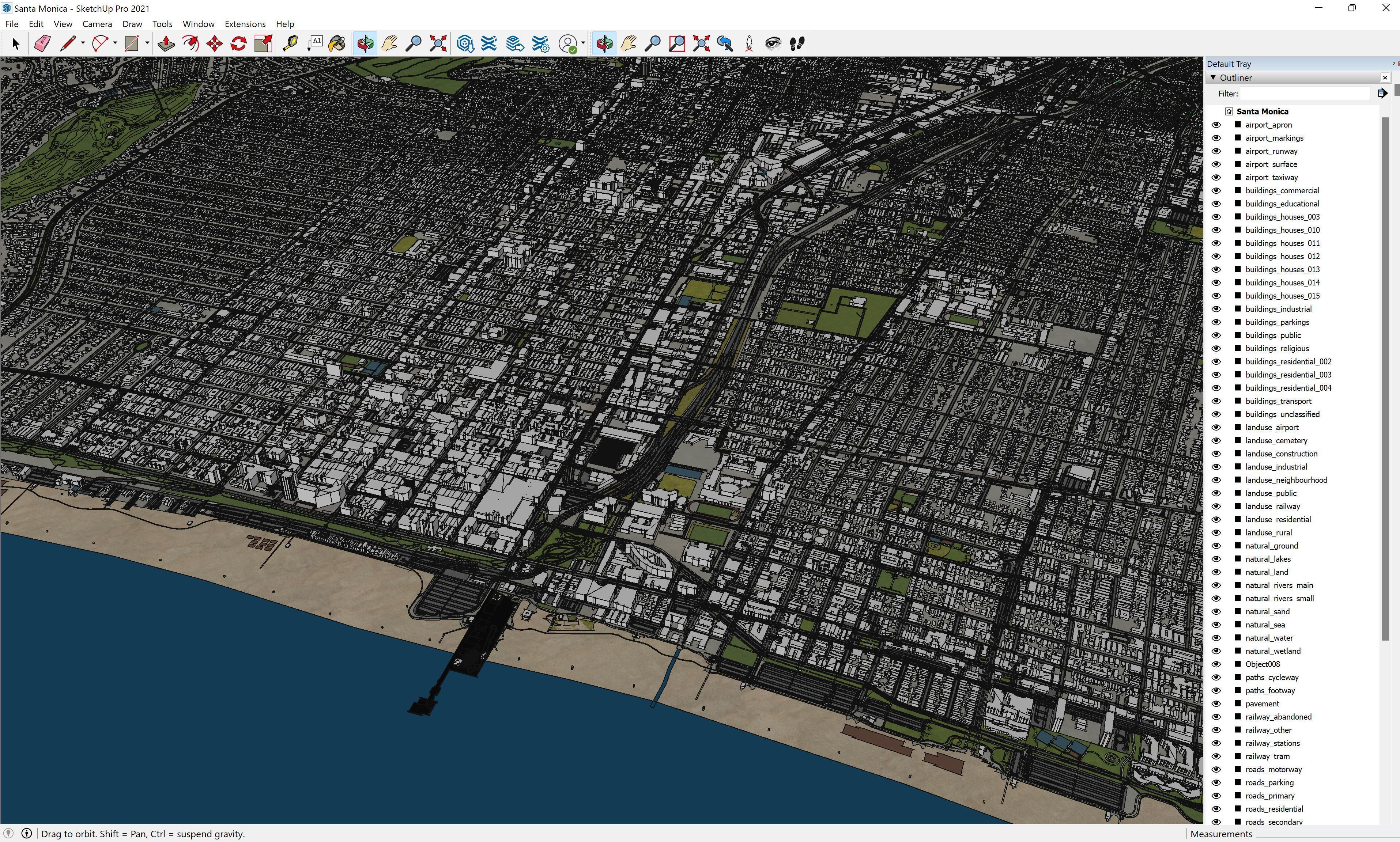 Santa Monica Low-poly 3D model_15