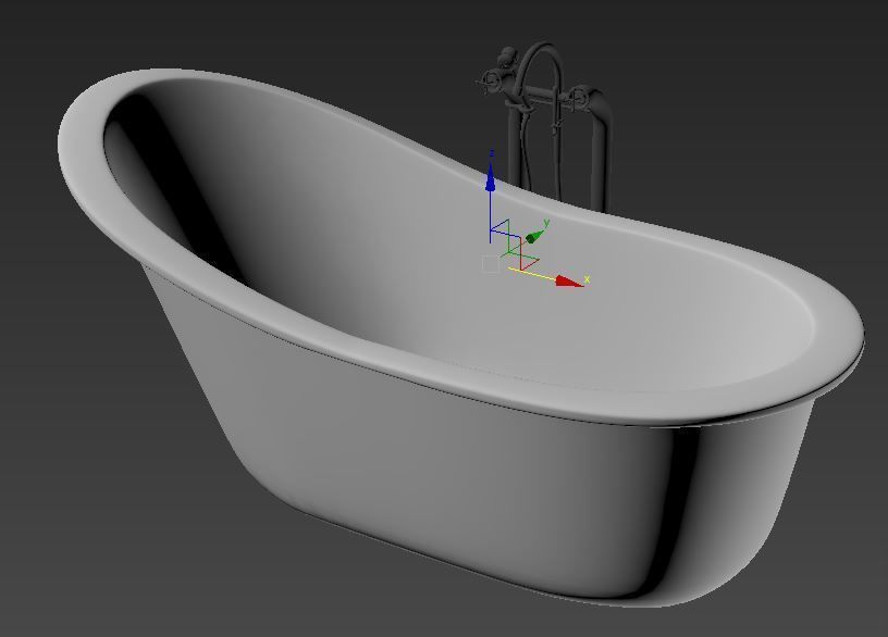 bathtub Free 3D model_1