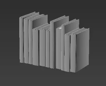 interior stack of books Free 3D model