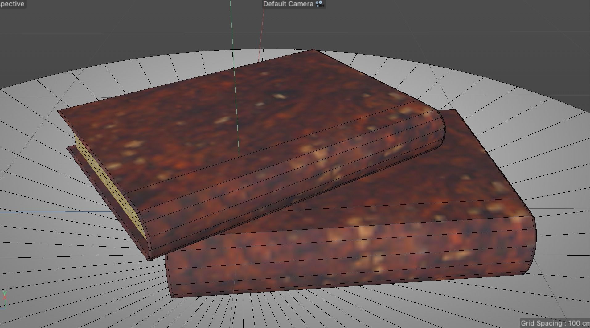 Old Grunge Books Low-poly 3D model_5