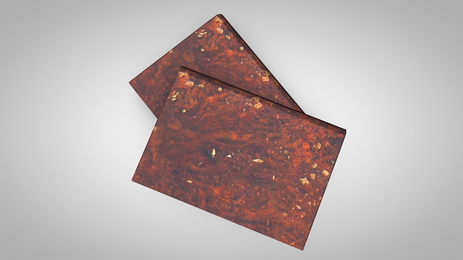 Old Grunge Books Low-poly 3D model_1