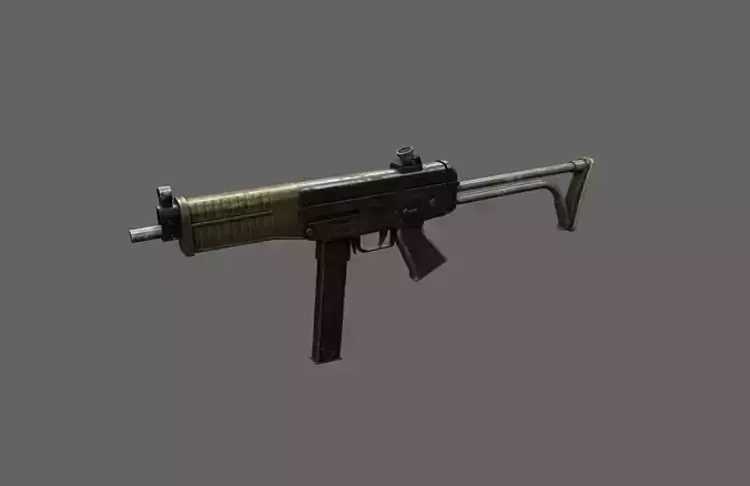 Famae SAF - Shooter Game Low-poly 3D model