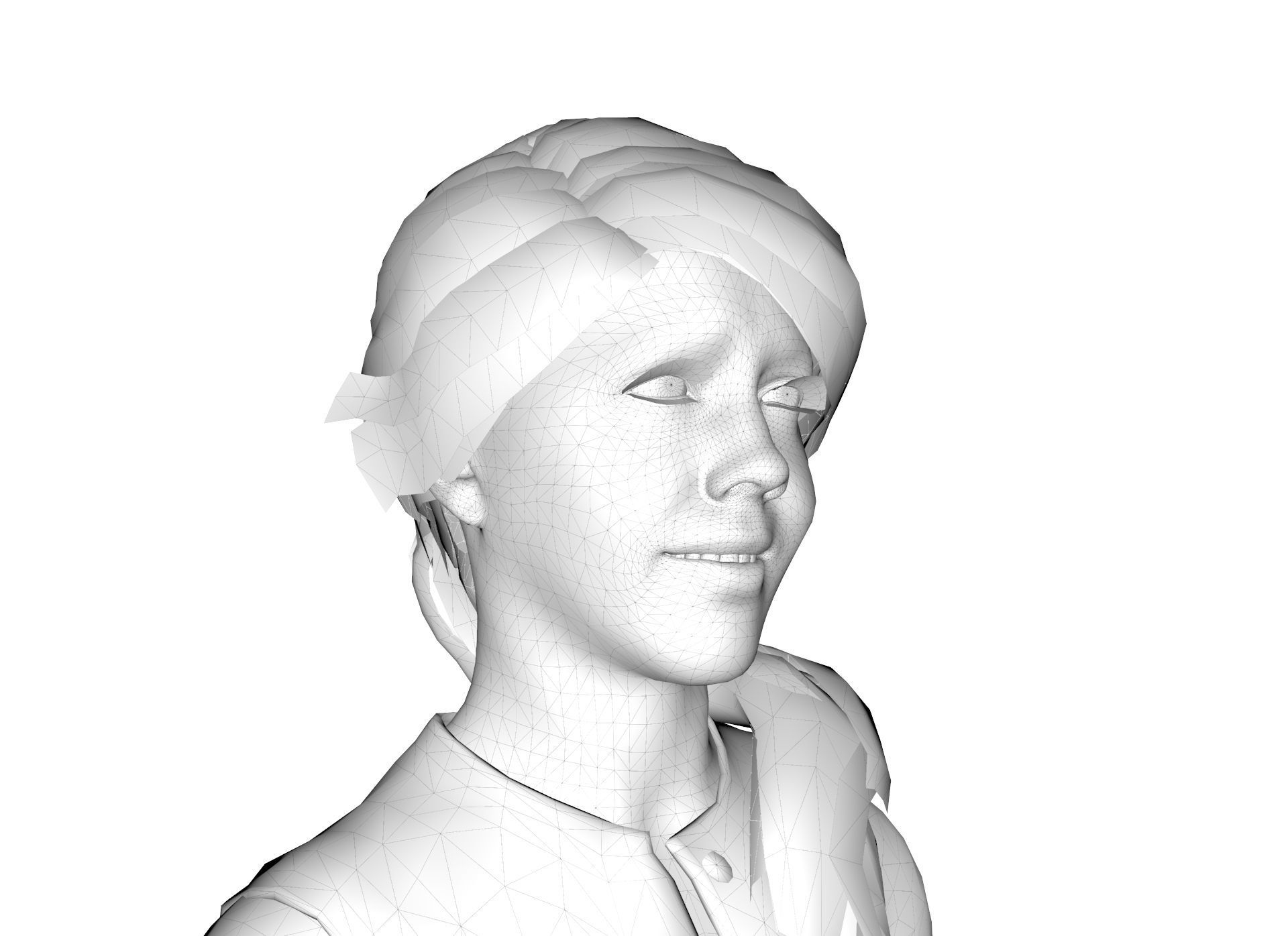 Tamara - Female human character 3D model with animation 3D model_1