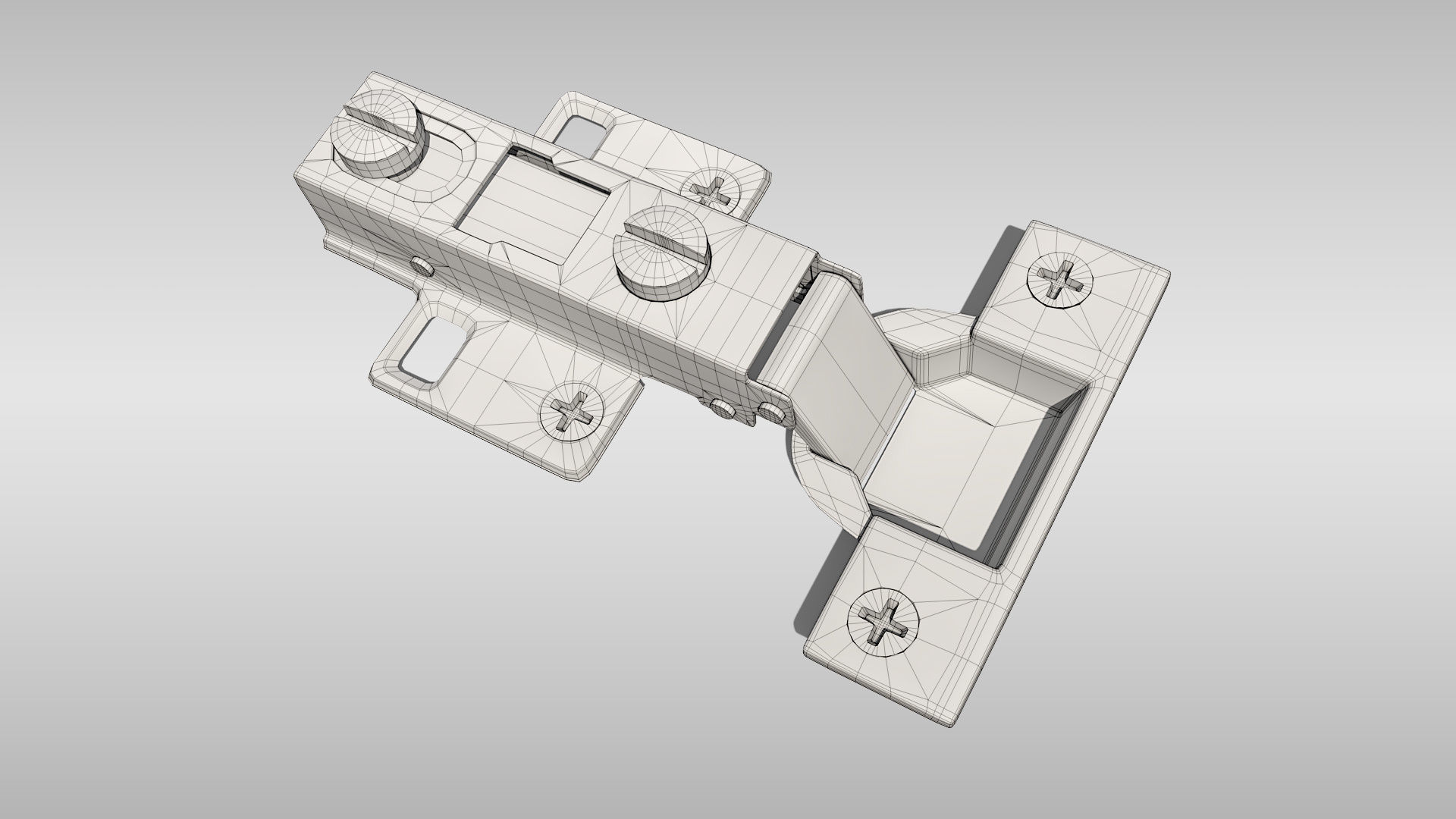 Cabinet Hinge 3D model_6