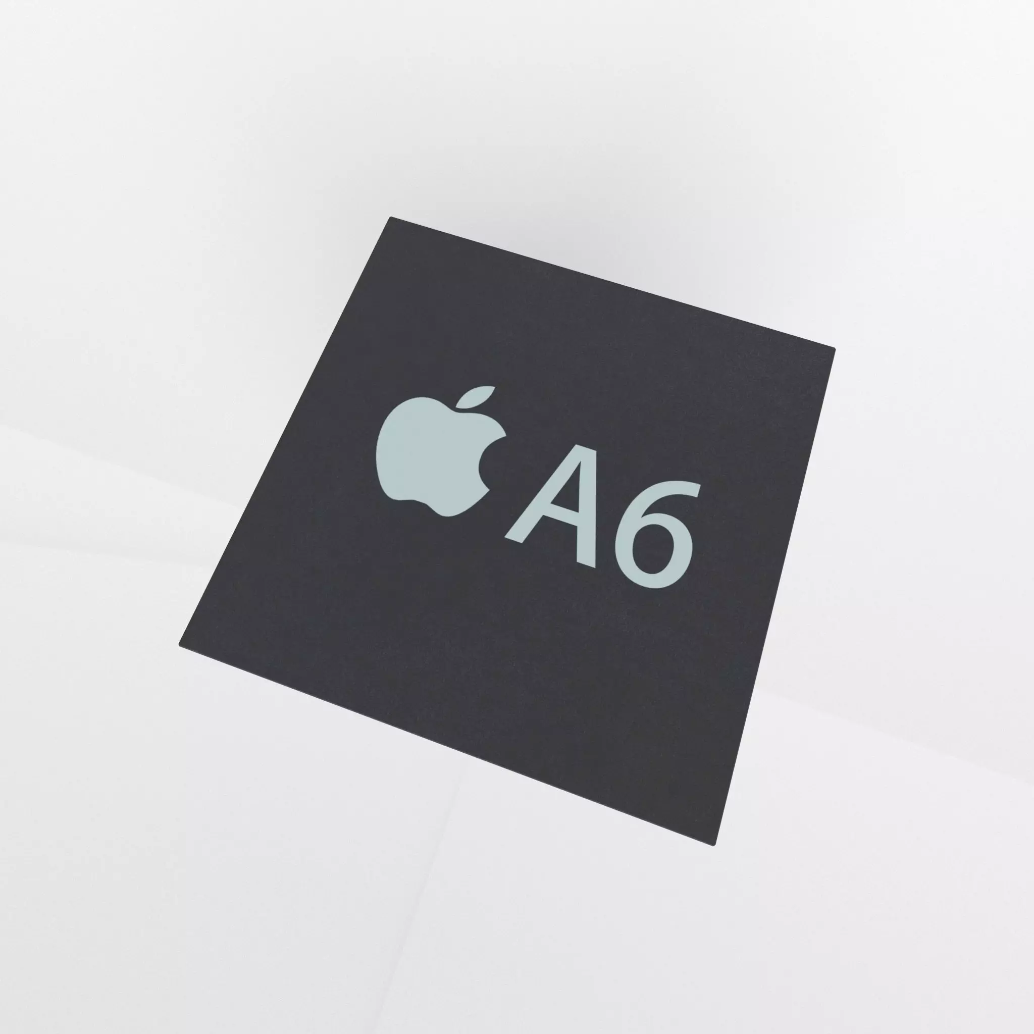 Apple CPU A6 Low-poly 3D model_0