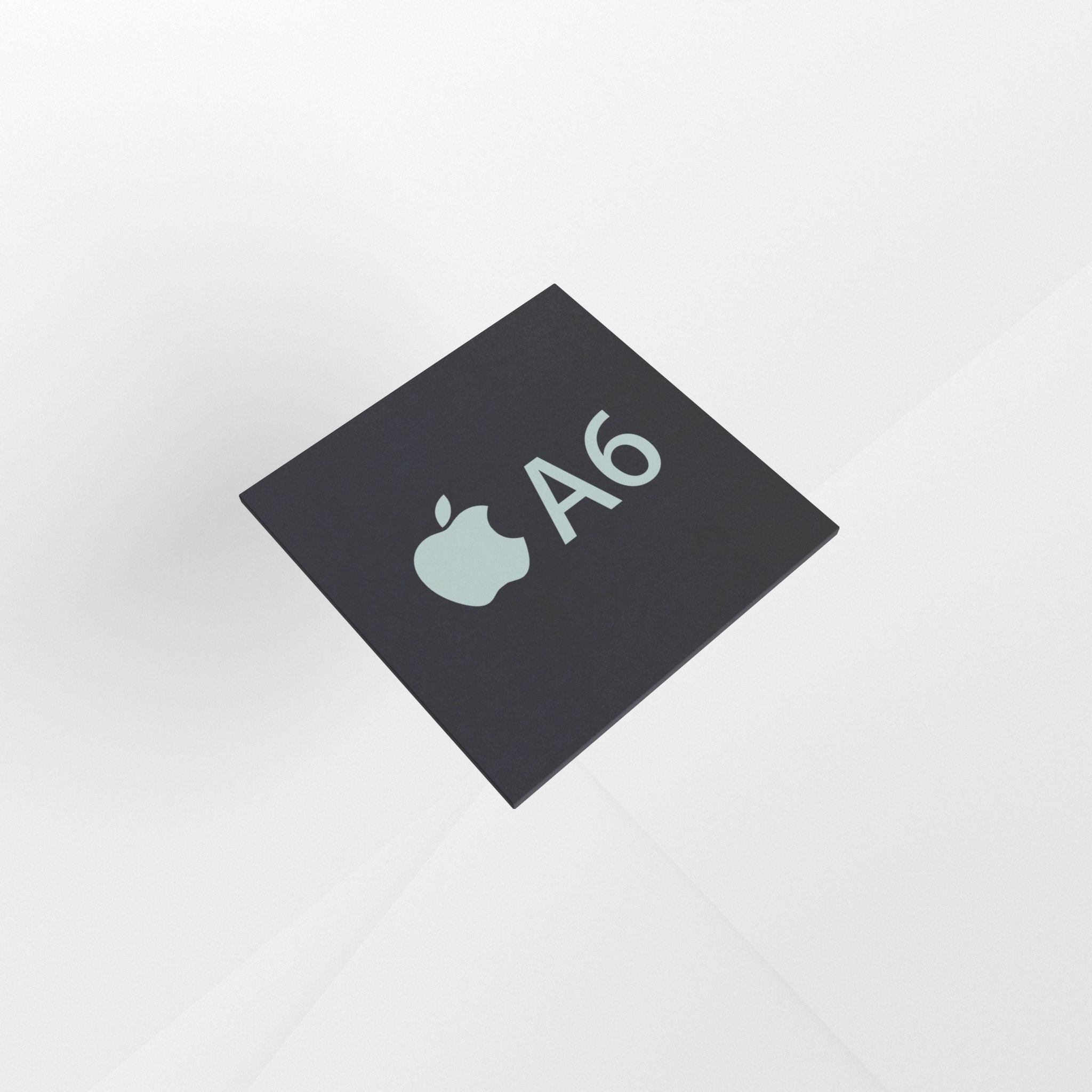 Apple CPU A6 Low-poly 3D model_2