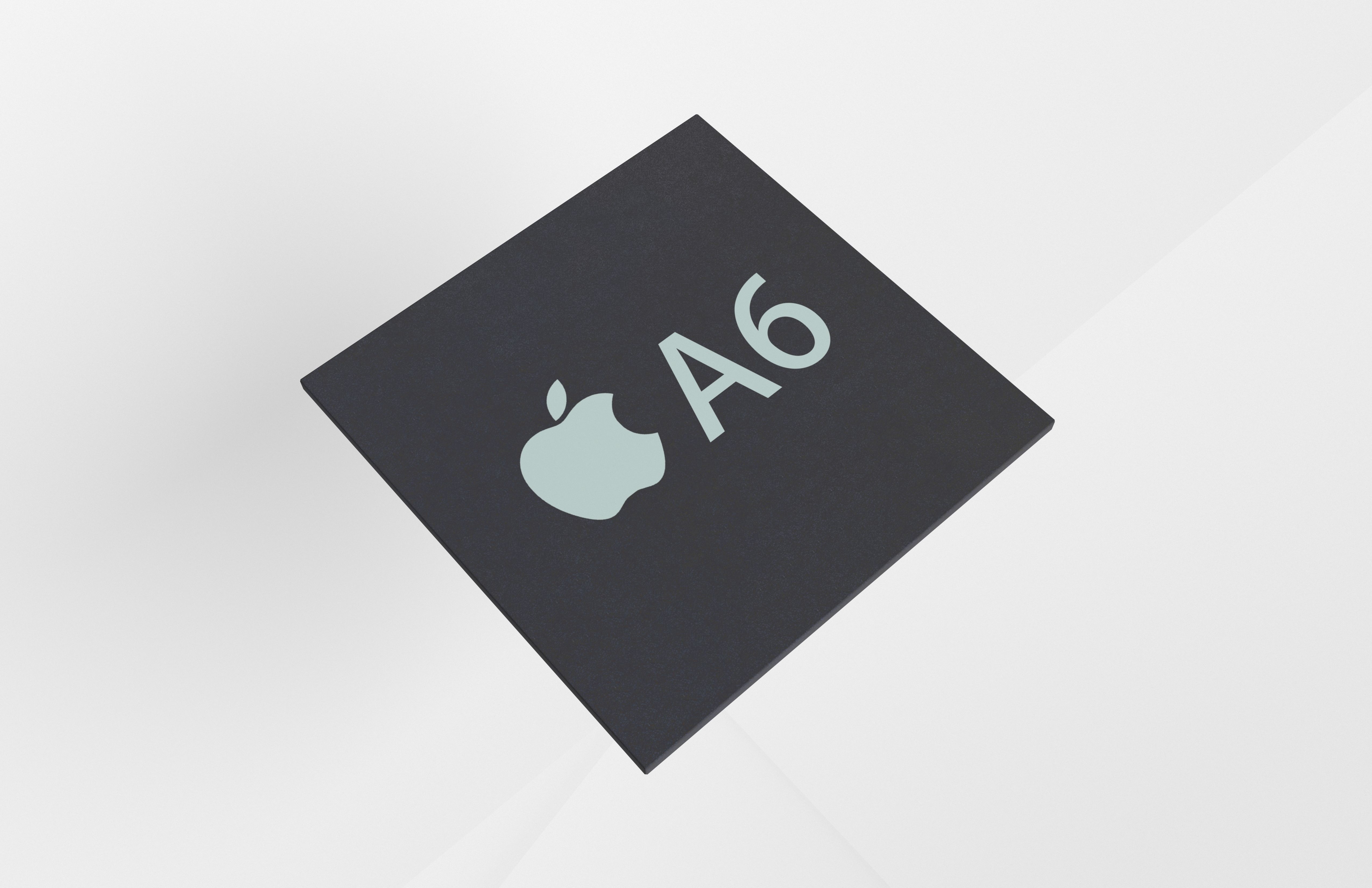 Apple CPU A6 Low-poly 3D model_5