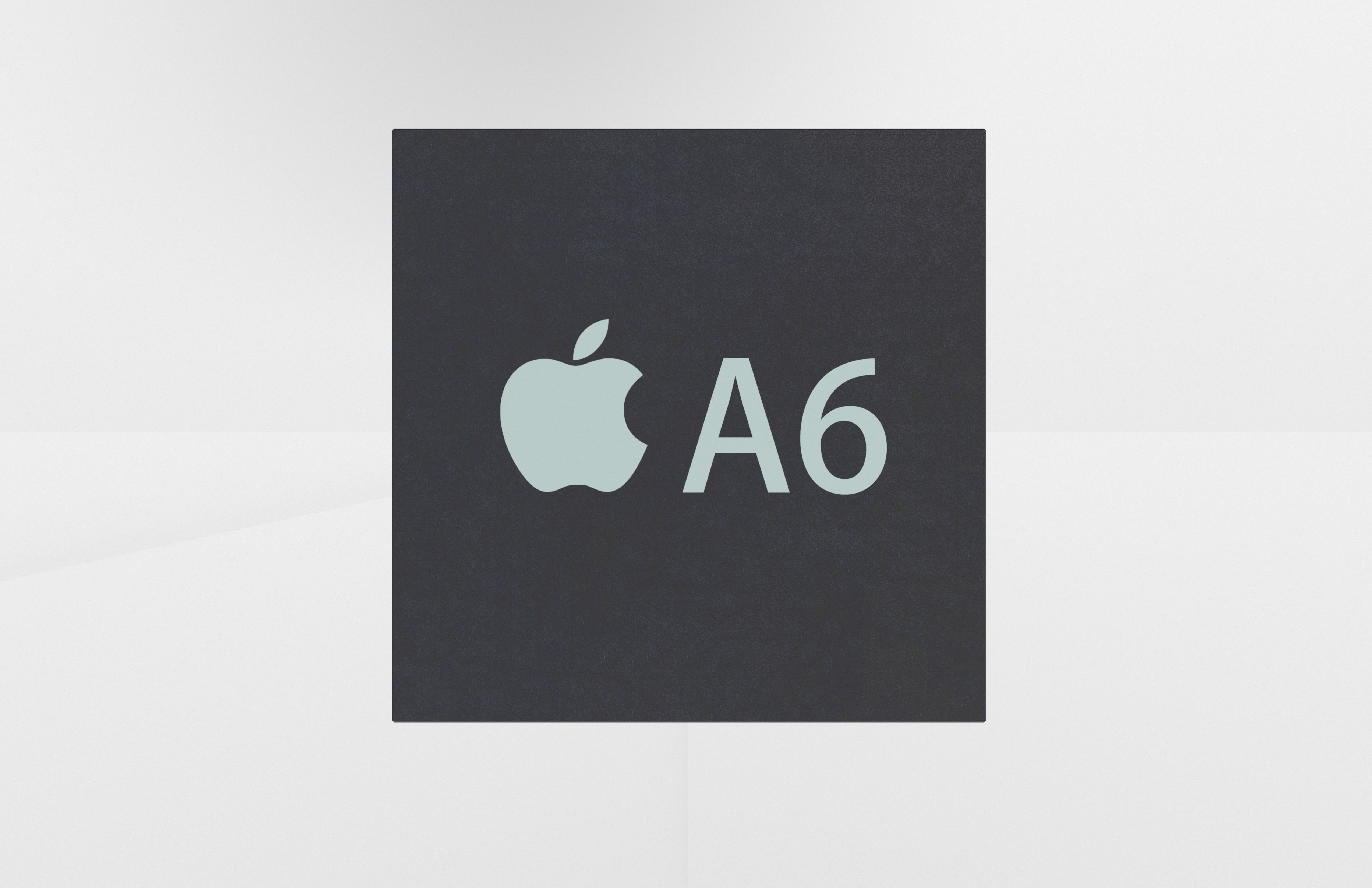 Apple CPU A6 Low-poly 3D model_4