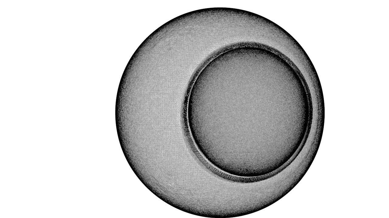 Eye Realistic wall light with circular design 3D model_9