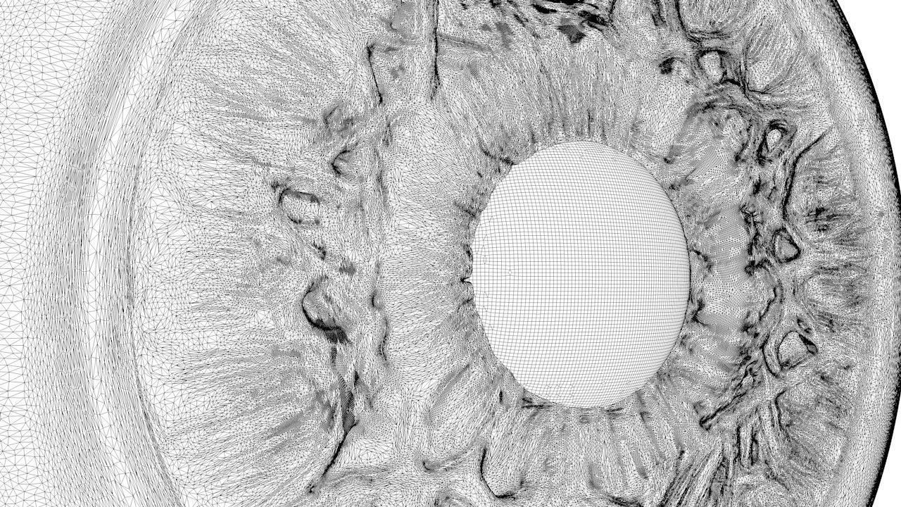 Eye Realistic wall light with circular design 3D model_10