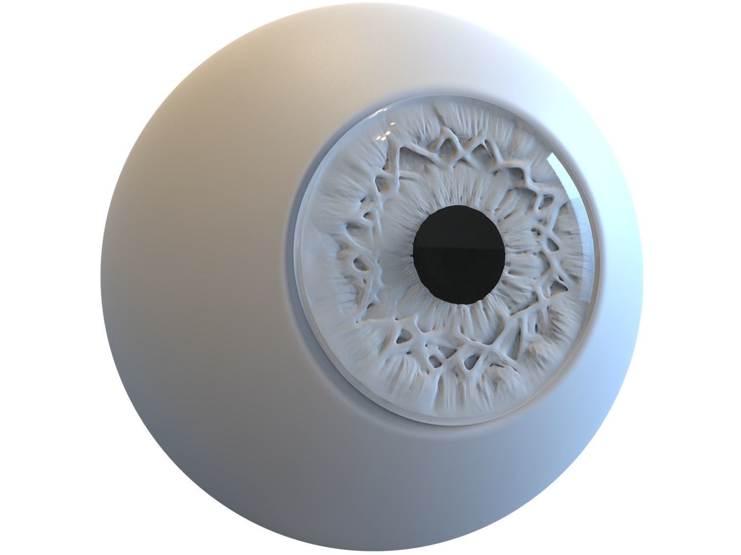 Eye Realistic wall light with circular design 3D model_2