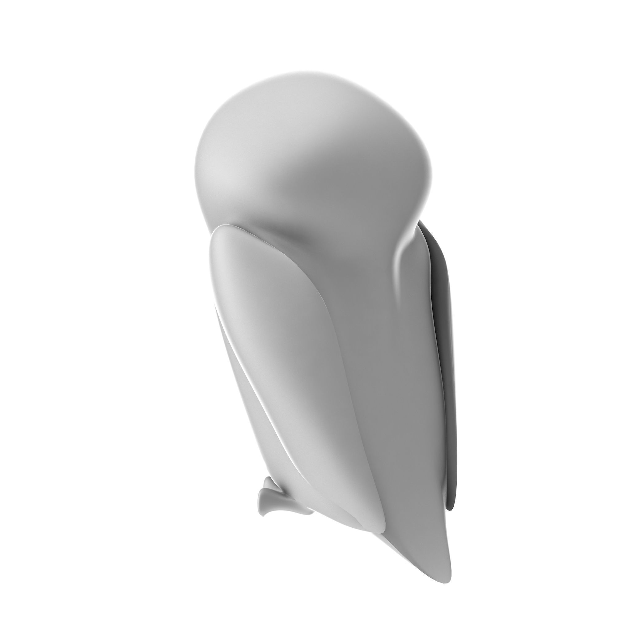Owl Toy Low-poly 3D model_3
