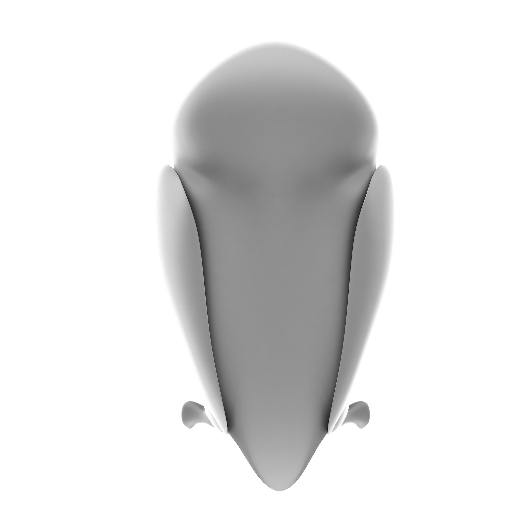 Owl Toy Low-poly 3D model_6