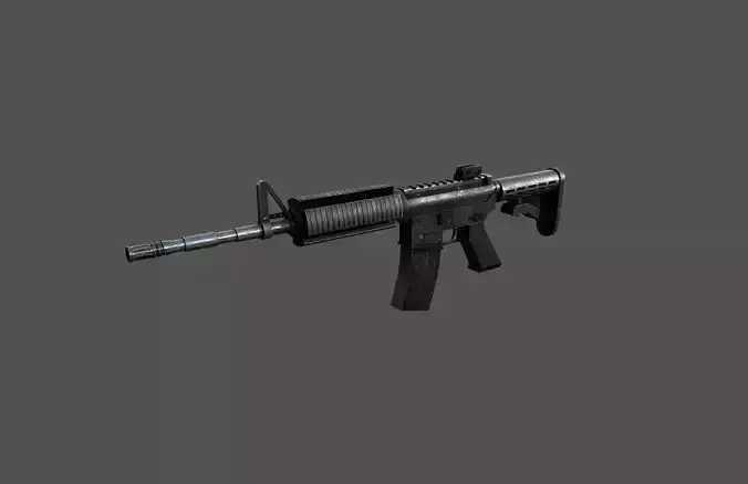 M4A1 - Weapon Low-poly 3D model