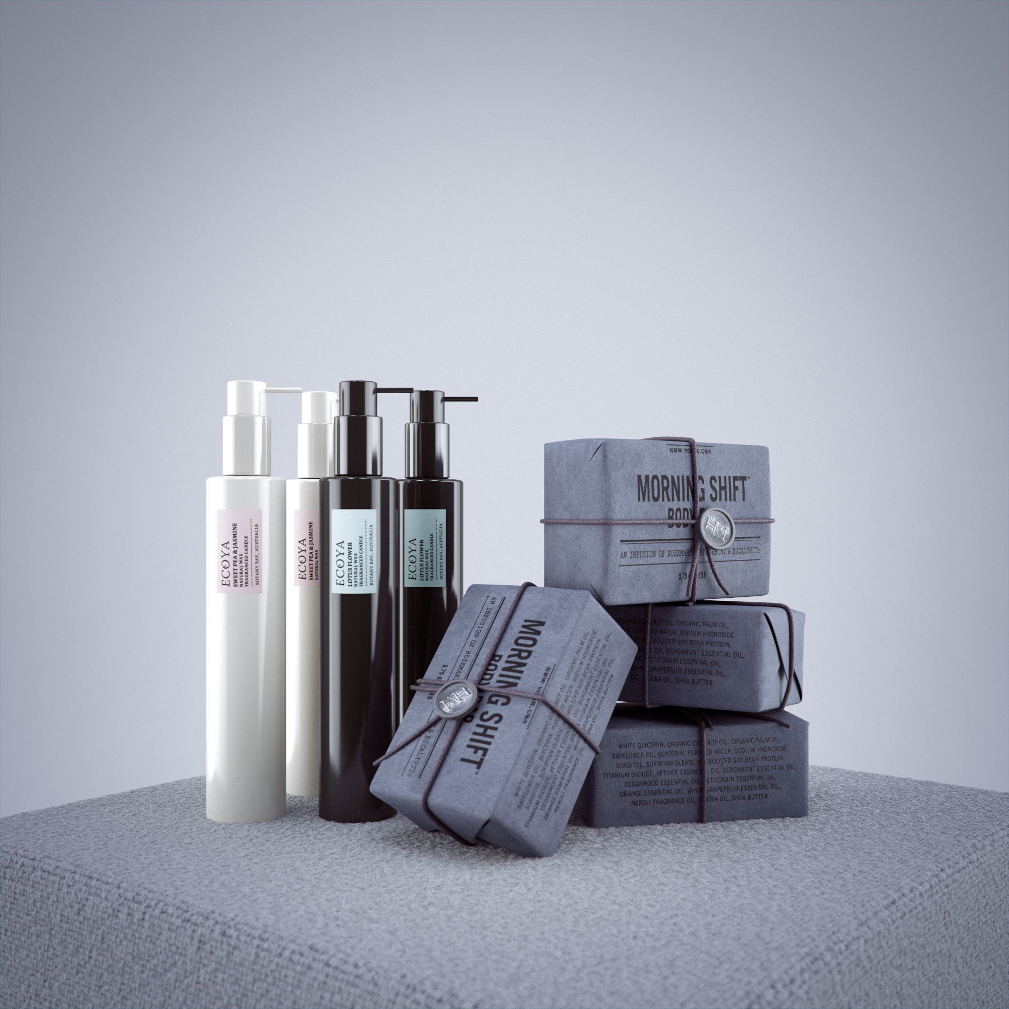Decorative Luxury Soap and Bodywash Hudson Made Ecoya 3D model_1