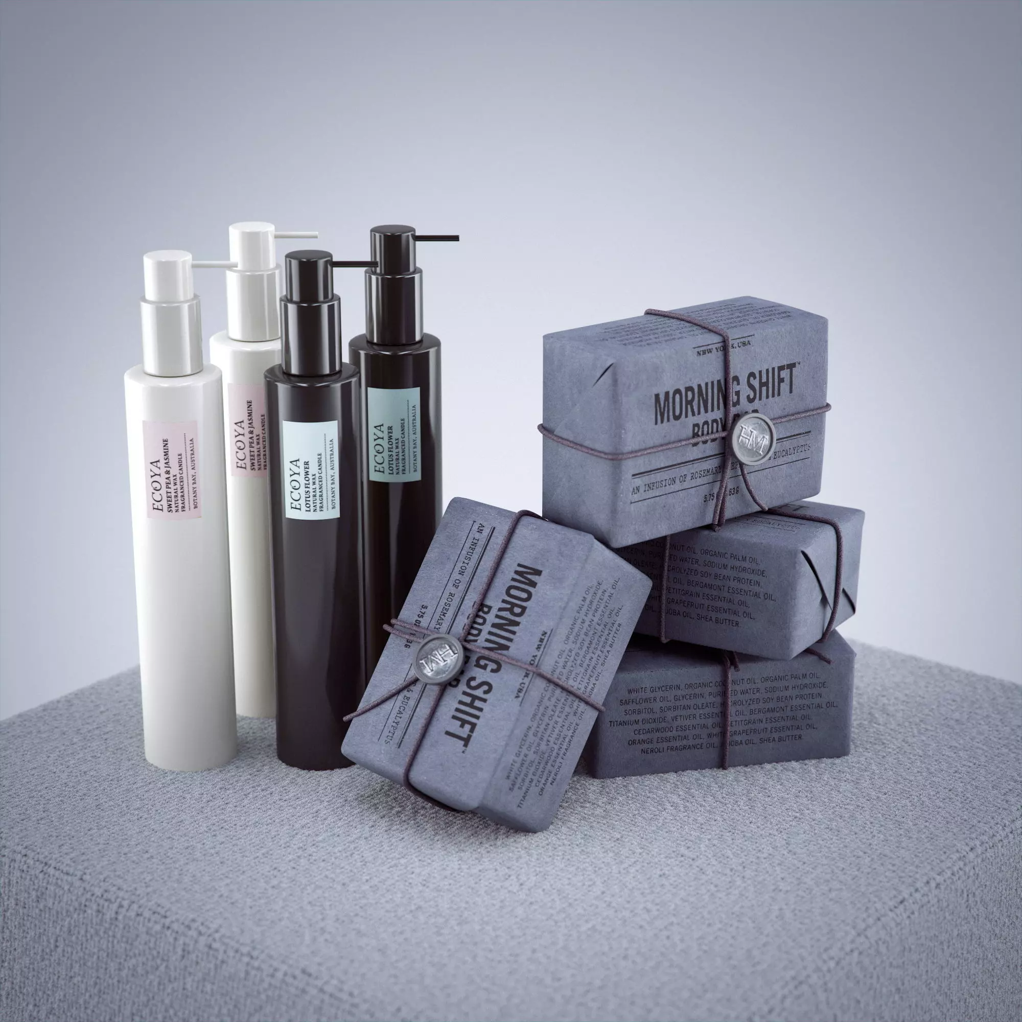 Decorative Luxury Soap and Bodywash Hudson Made Ecoya 3D model_0