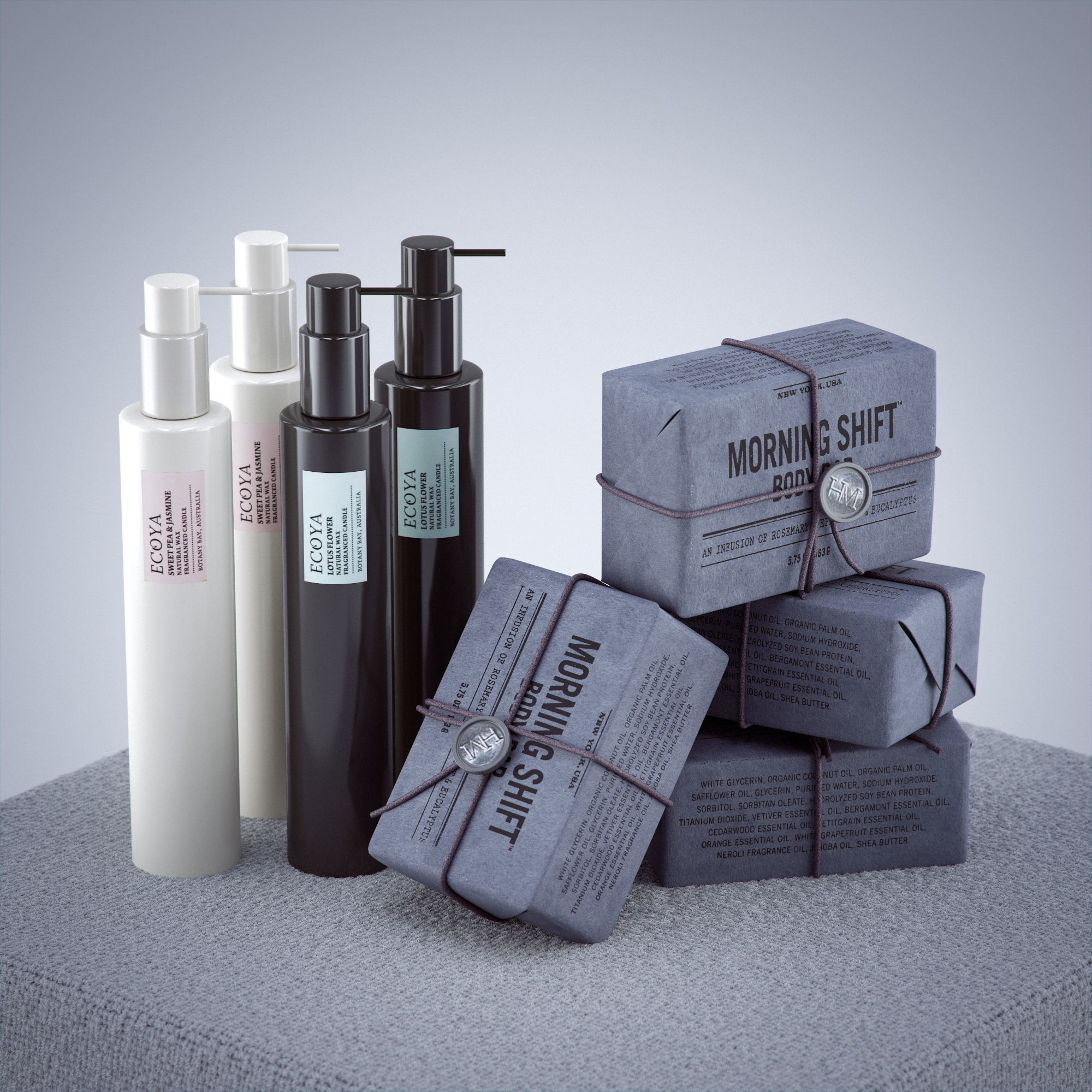 Decorative Luxury Soap and Bodywash Hudson Made Ecoya 3D model_3