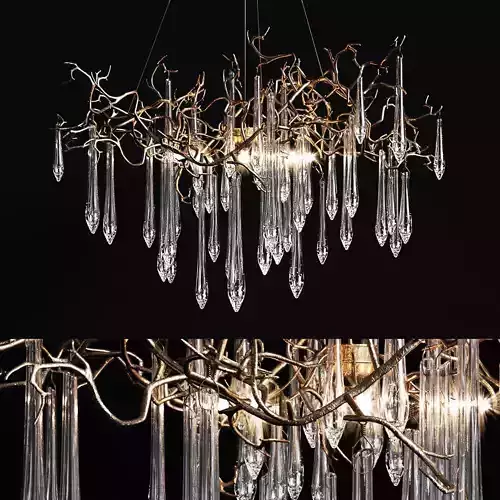 Chandelier serip aqua