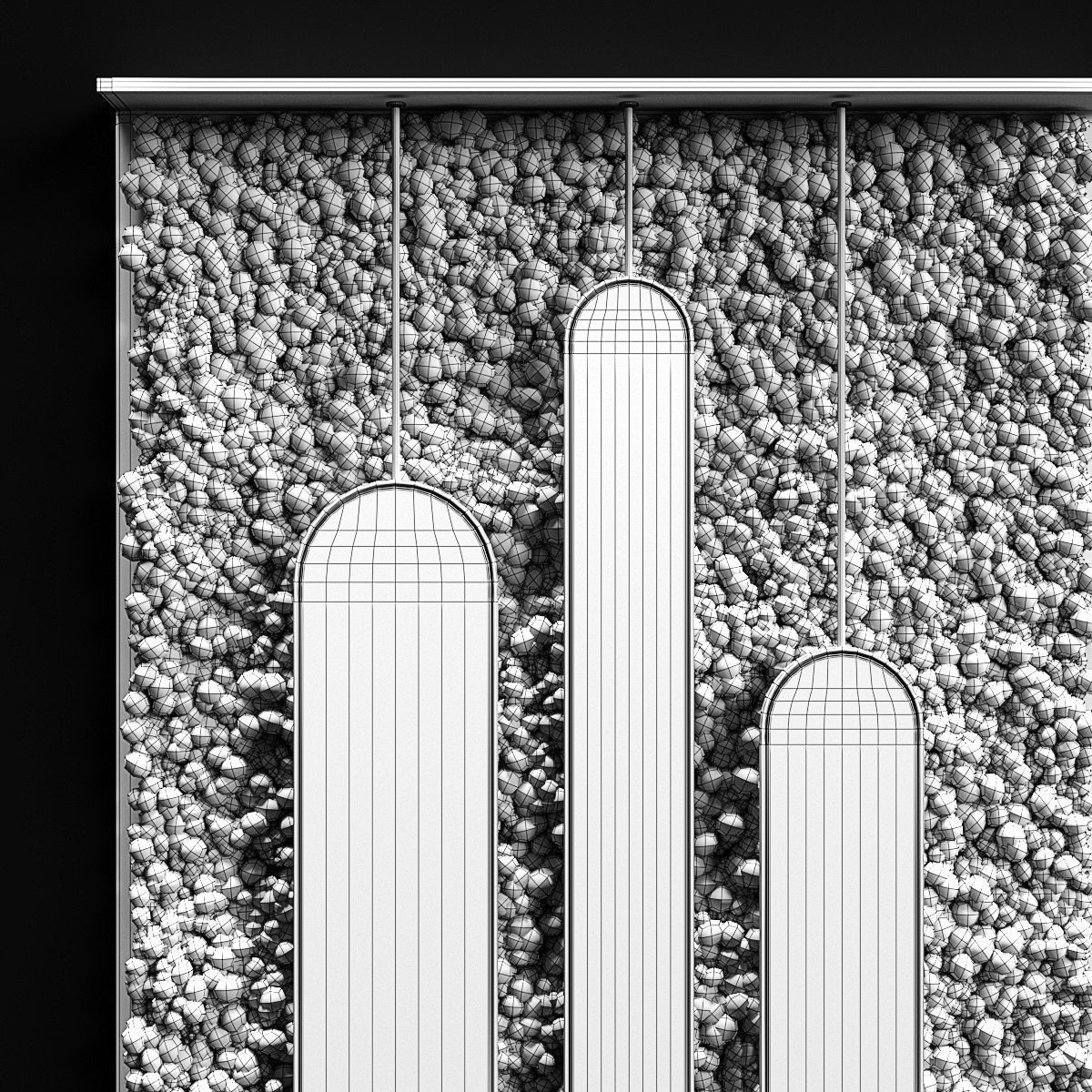 Stabilized moss and mirrors 3D model_5