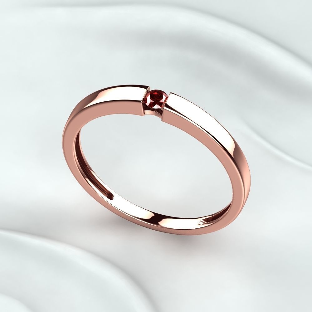 Wedding Fashion Ring 3D print model_7
