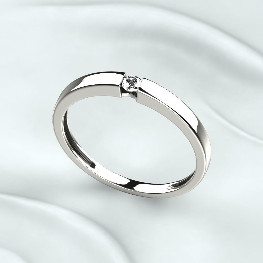 Wedding Fashion Ring 3D print model_1