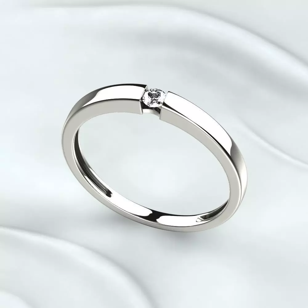 Wedding Fashion Ring 3D print model_0