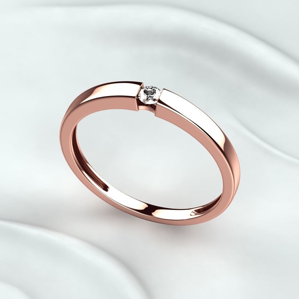 Wedding Fashion Ring 3D print model_5