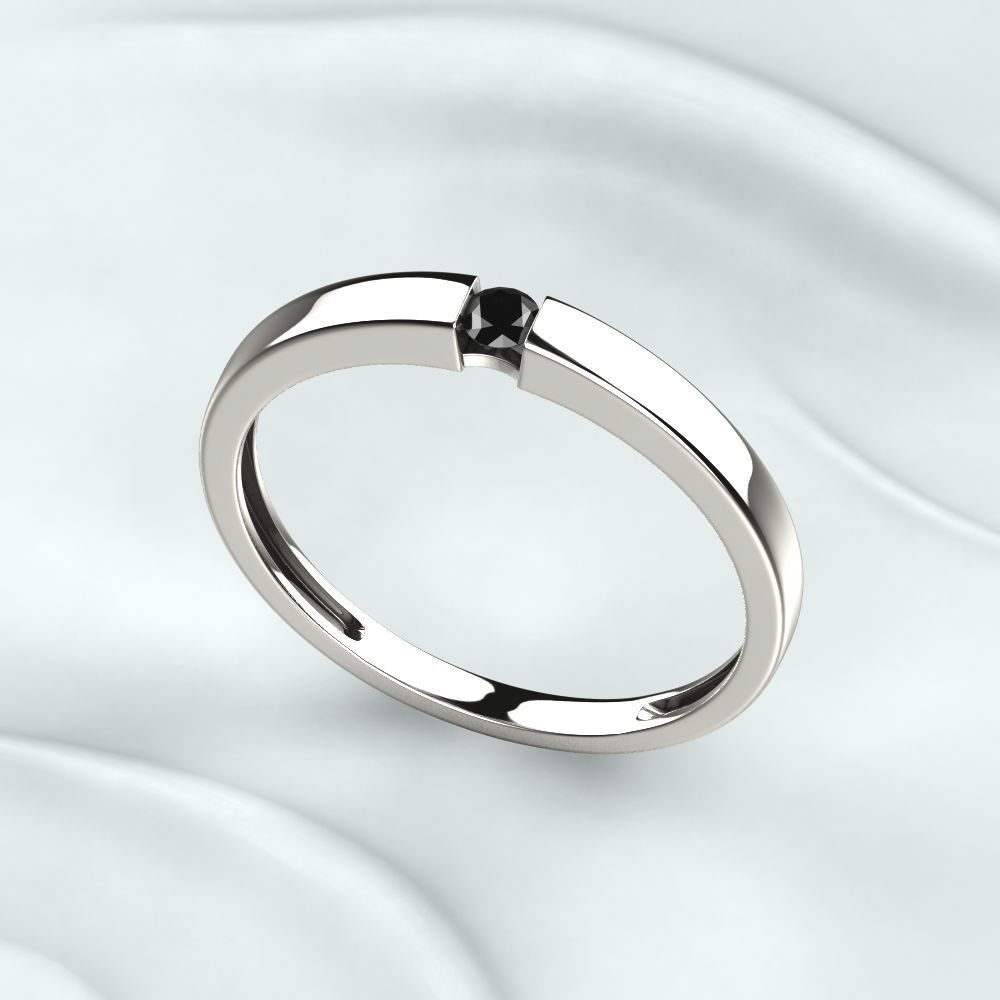 Wedding Fashion Ring 3D print model_2