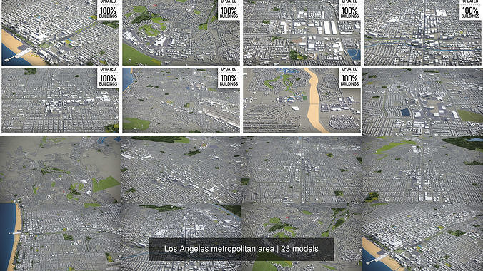 Los Angeles 3D Model Pack 6