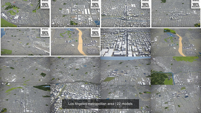 Los Angeles 3D Model Pack 3