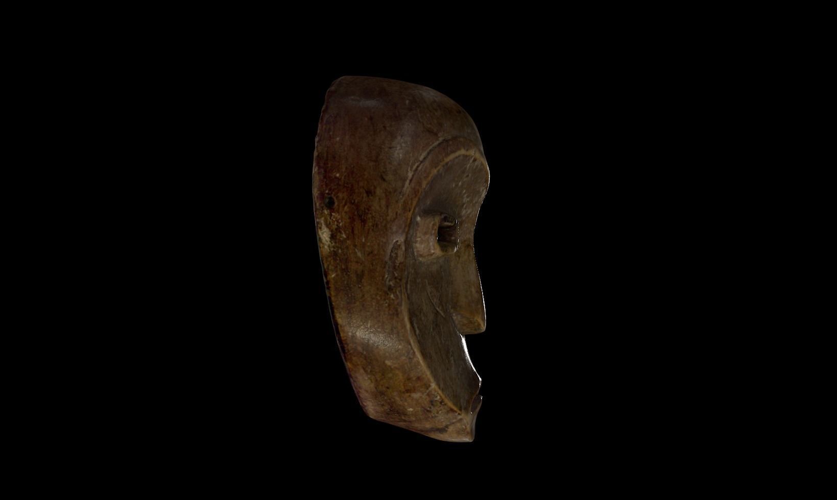 African Mask  3D print model_2