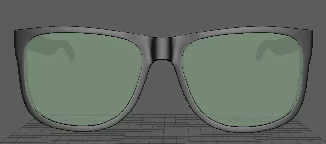 Sunglasses Square Free 3D model_0