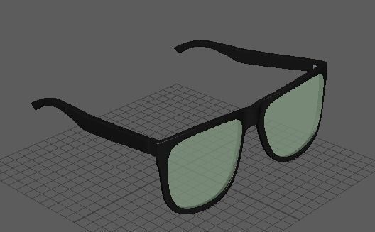 Sunglasses Square Free 3D model_3