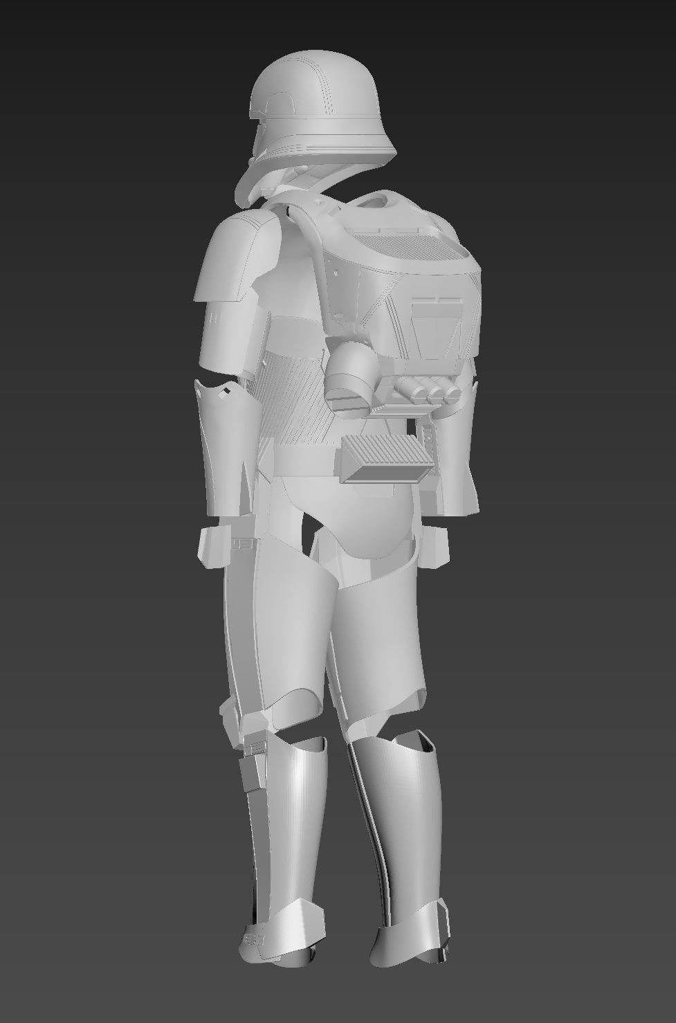 Star Wars The Rise of Skywalker Jet Trooper Full Armor 3D print model_7