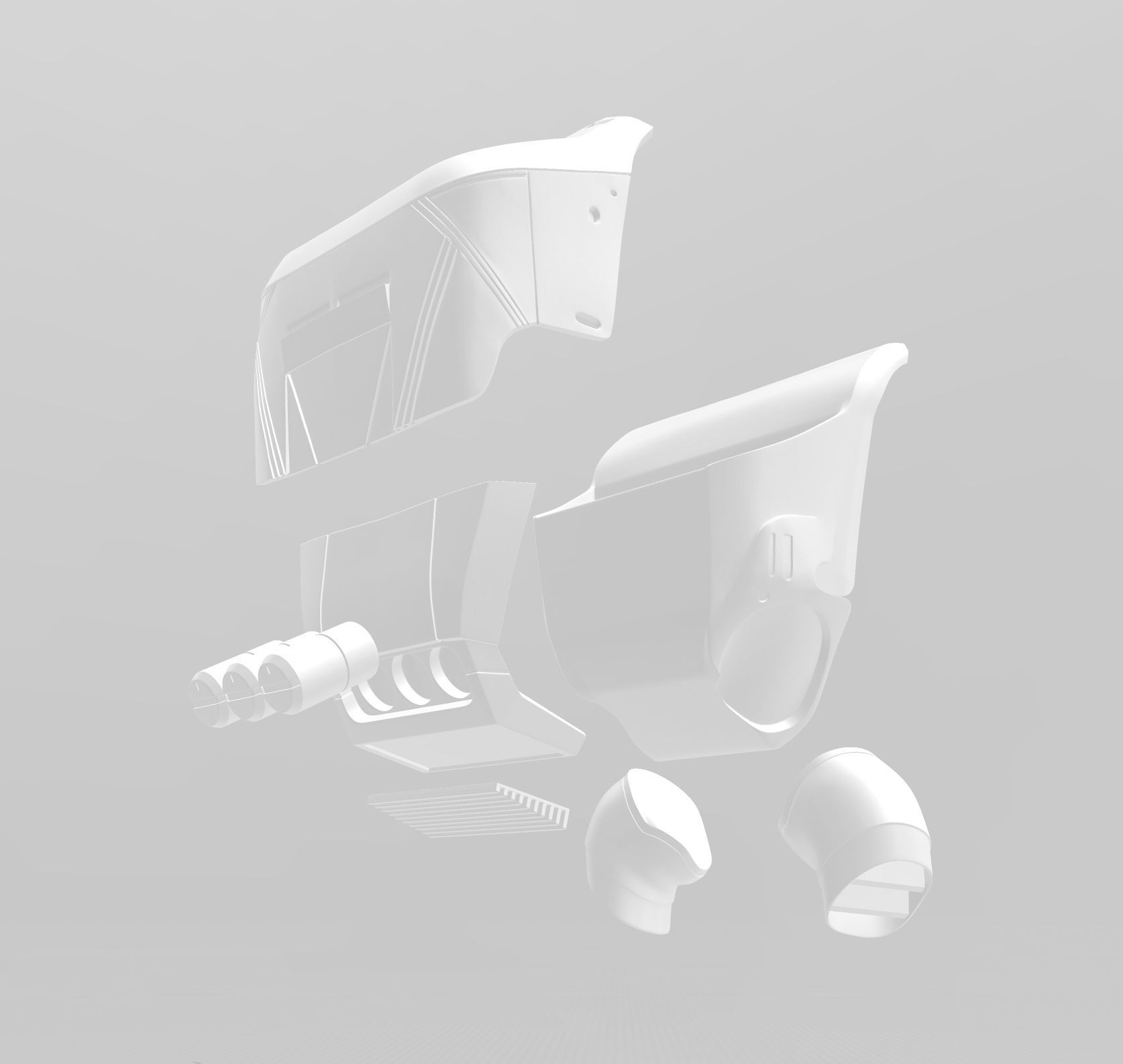 Star Wars The Rise of Skywalker Jet Trooper Full Armor 3D print model_31