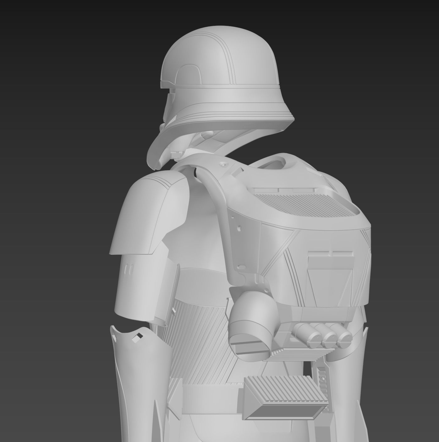 Star Wars The Rise of Skywalker Jet Trooper Full Armor 3D print model_3