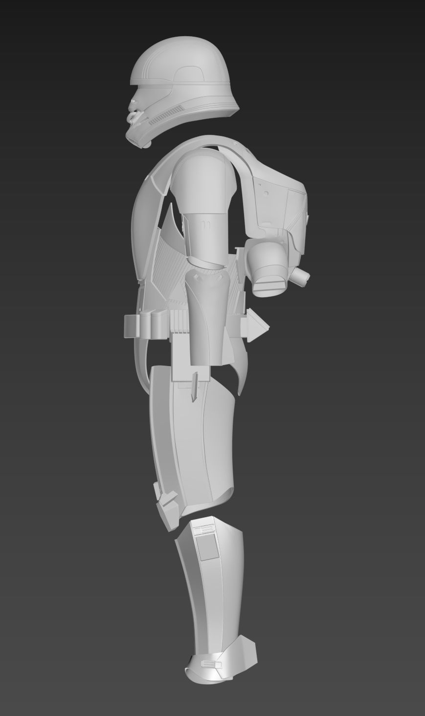 Star Wars The Rise of Skywalker Jet Trooper Full Armor 3D print model_6