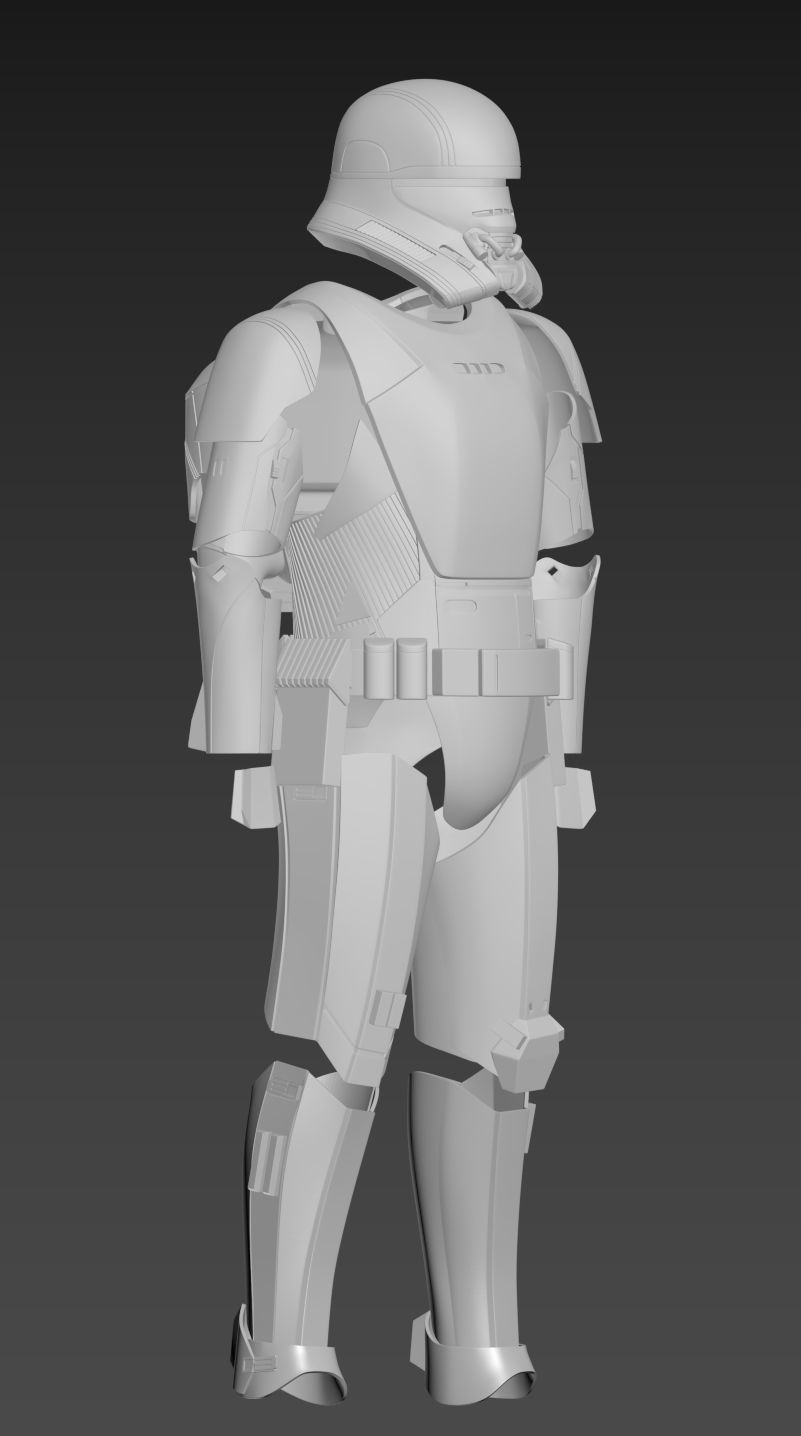 Star Wars The Rise of Skywalker Jet Trooper Full Armor 3D print model_11
