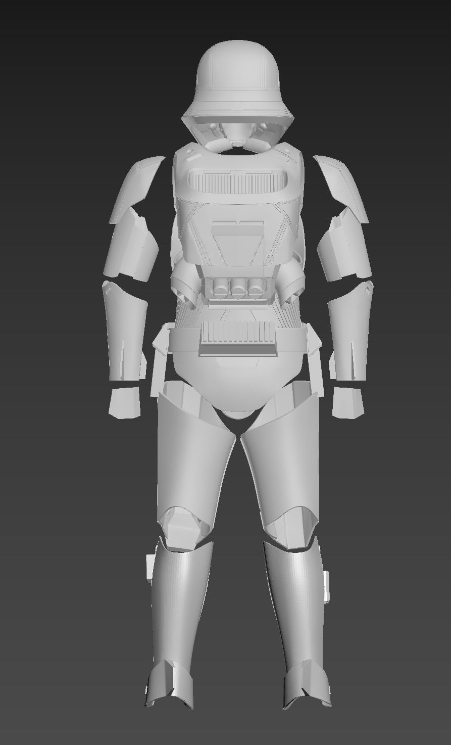 Star Wars The Rise of Skywalker Jet Trooper Full Armor 3D print model_9