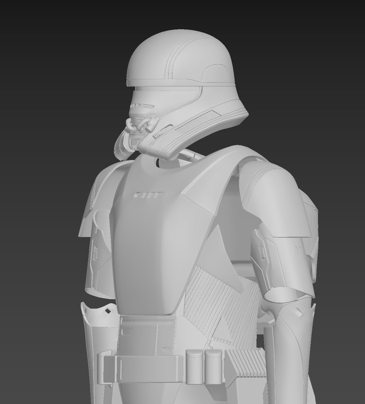 Star Wars The Rise of Skywalker Jet Trooper Full Armor 3D print model_1